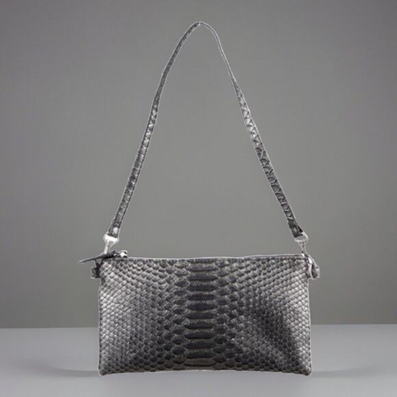 Devi Kroell Metallic Python Shoulder Bag - Picture 2 of 6